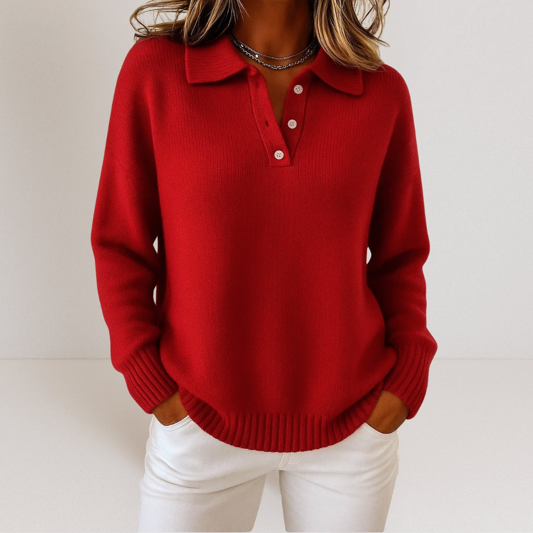 Olivia™ | Pull en maille douce à col