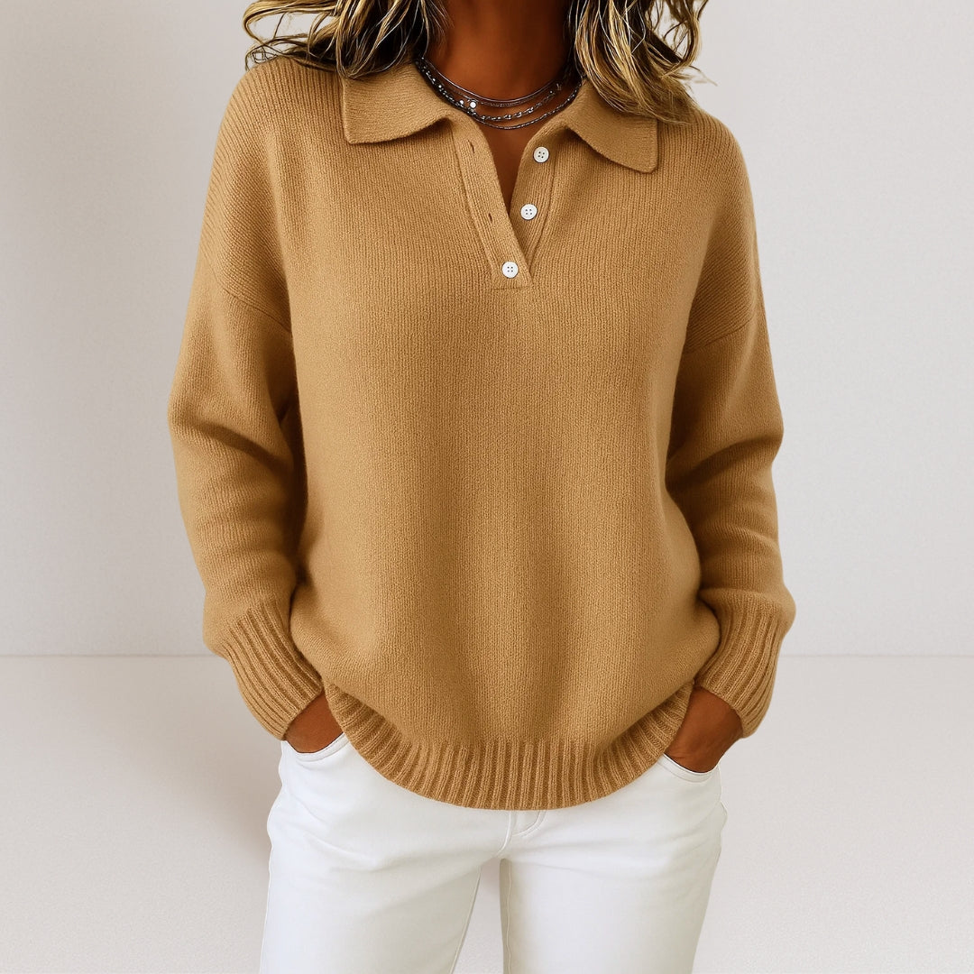 Olivia™ | Pull en maille douce à col