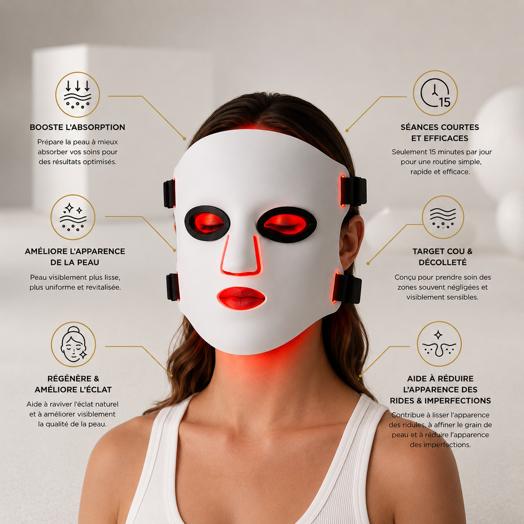 Masque LED Visage Neilima X7 Pro – Anti-Âge & Éclat