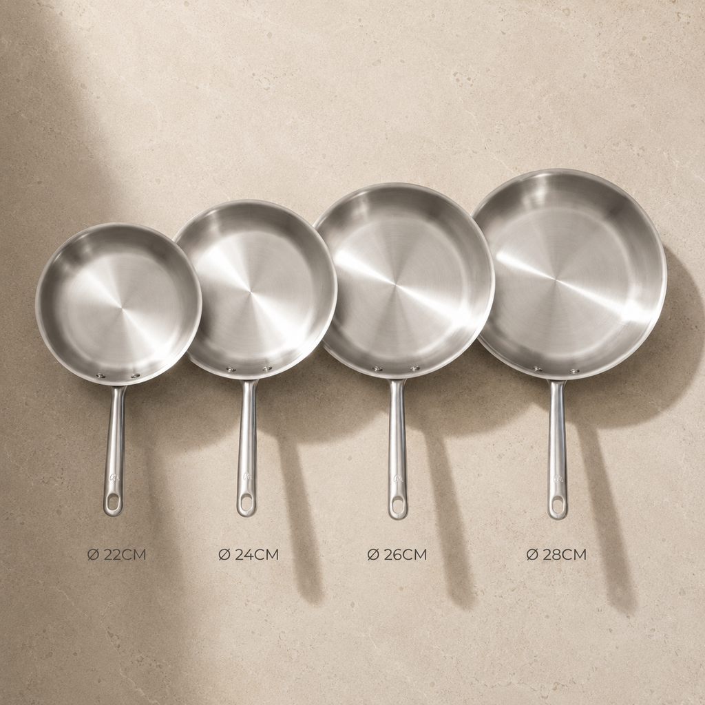 Pack Brigade - set de 3 poêles en inox
