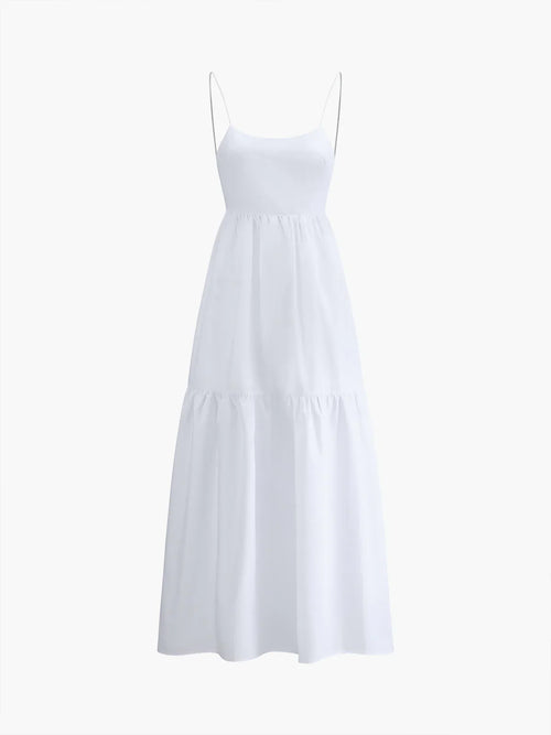Robe Longue Unie Dos Nu