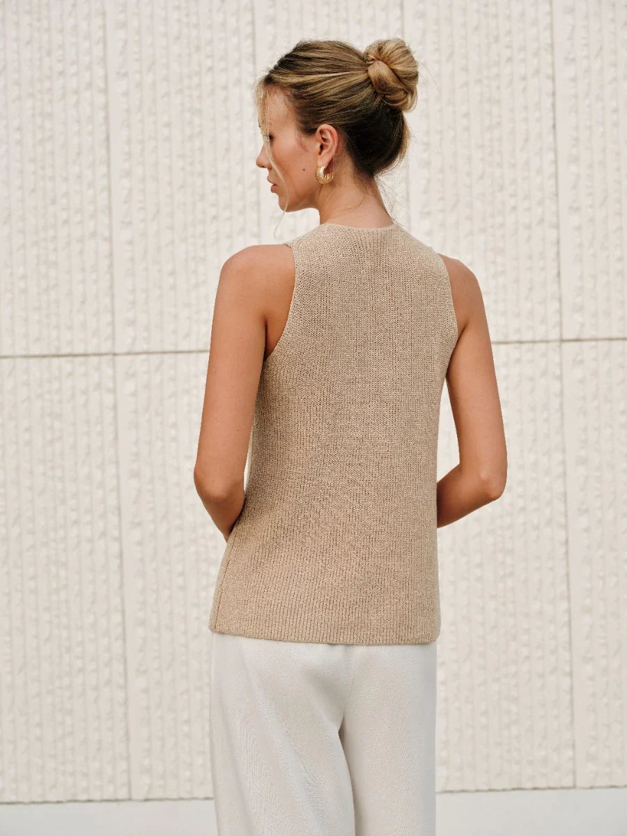 Débardeur à Col Croisé Halter