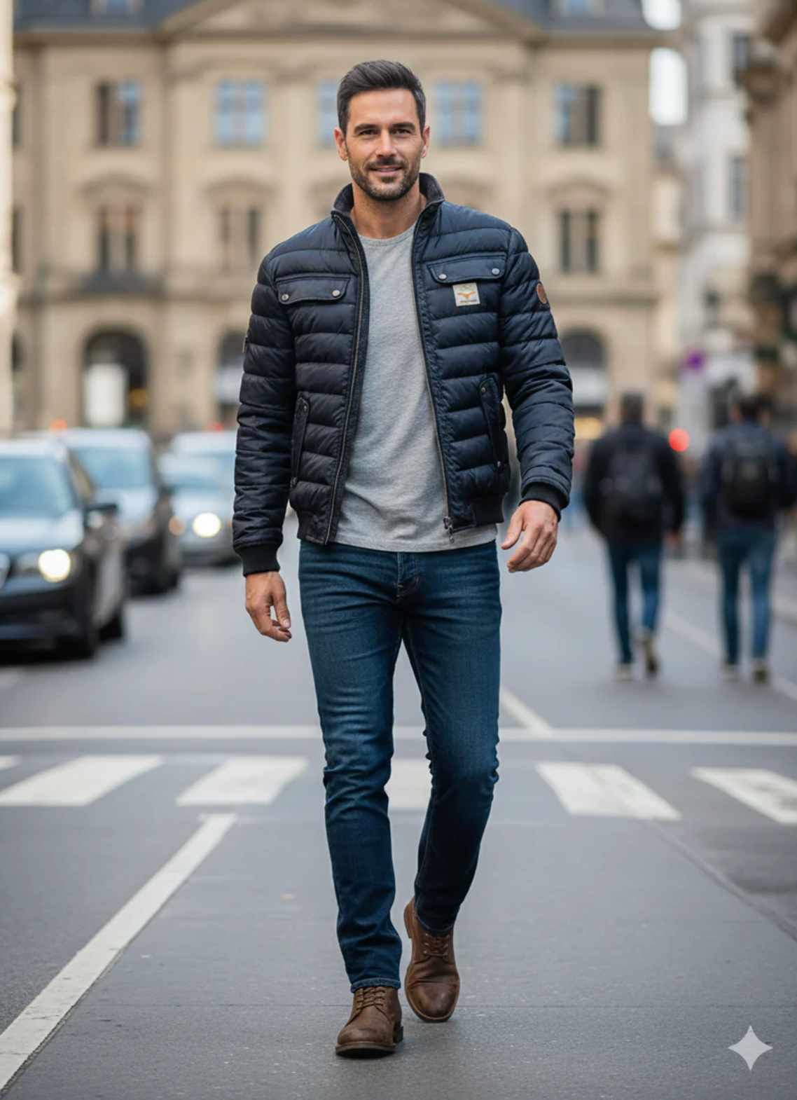 Élégante veste matelassée urbaine