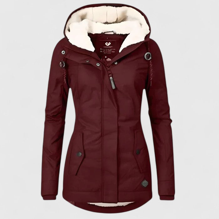 Amelia | Veste d’hiver imperméable avec capuche