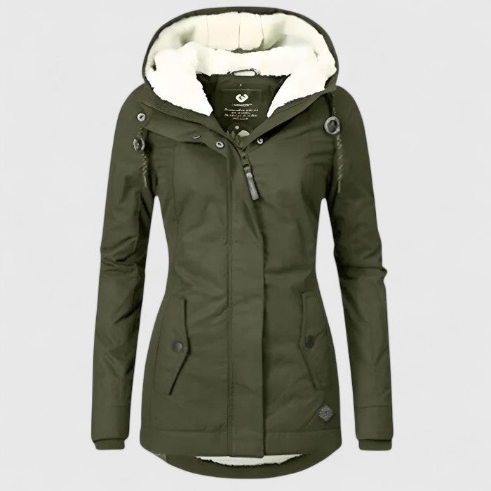 Amelia | Veste d’hiver imperméable avec capuche