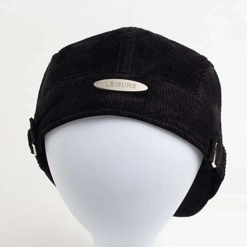 Casquette en velours côtelé