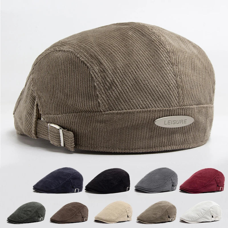 Casquette en velours côtelé