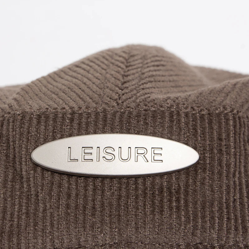 Casquette en velours côtelé
